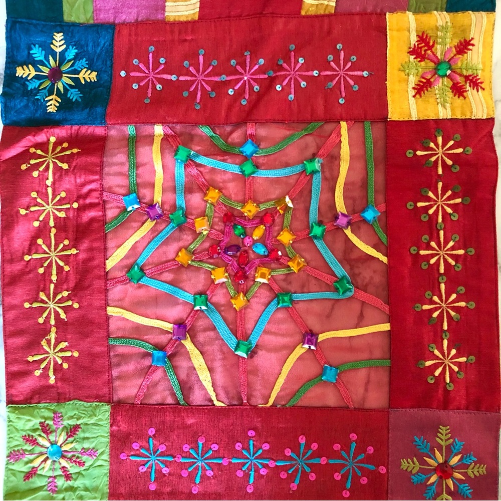 Vintage Pier 1 Colorful Table Runner
